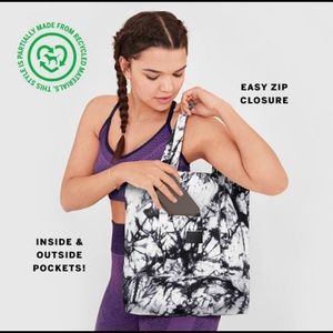 Pink Tie-Dye Canvas Tote